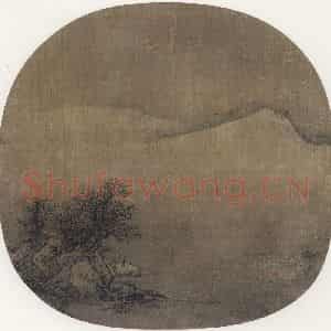 宋代《雪景待渡图》国画综合作品图片鉴赏