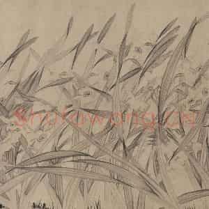 宋代 赵孟坚《水仙图》国画花鸟作品图片鉴赏