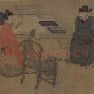 宋代《琉璃堂人物图》国画人物作品图片鉴赏