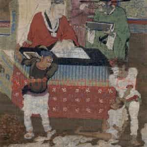 宋代 金处士《十王图》国画综合作品图片鉴赏