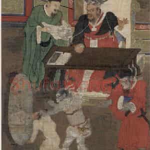 宋代 金处士《十王图》国画综合作品图片鉴赏