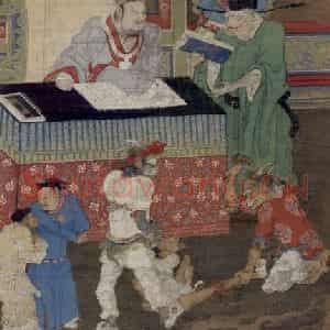 宋代 金处士《十王图》国画综合作品图片鉴赏