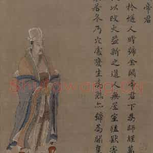 宋代 王利用《写神老君别号事实图》国画人物作品图片鉴赏
