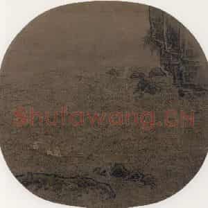 宋代 李嵩《赤壁赋图》国画山水作品图片鉴赏