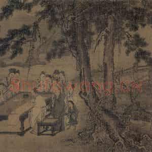 宋代 马远《西园雅集图》国画综合作品图片鉴赏