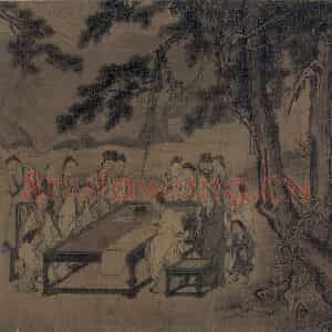 宋代 马远《西园雅集图》国画综合作品图片鉴赏