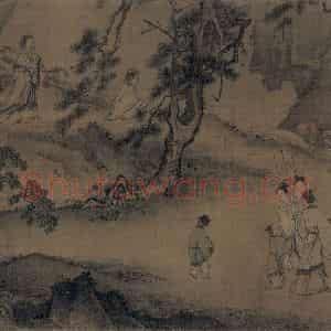 宋代 马远《西园雅集图》国画综合作品图片鉴赏
