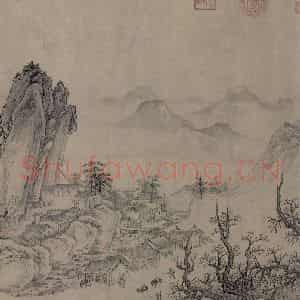 金代 太古遗民《江山行旅图》国画山水作品图片鉴赏