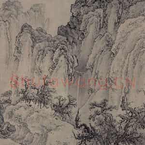 金代 太古遗民《江山行旅图》国画山水作品图片鉴赏