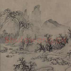 金代 太古遗民《江山行旅图》国画山水作品图片鉴赏