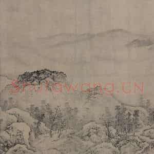 金代 太古遗民《江山行旅图》国画山水作品图片鉴赏