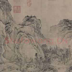 金代 太古遗民《江山行旅图》国画山水作品图片鉴赏