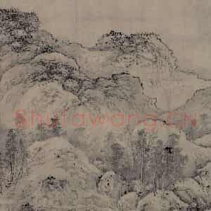 金代 太古遗民《江山行旅图》国画山水作品图片鉴赏