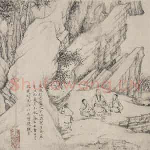 宋代 乔仲常《后赤壁赋图》国画综合作品图片鉴赏