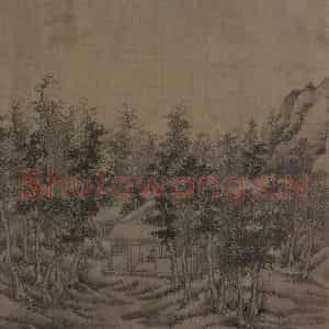 宋代 江参《林峦积翠图》国画花鸟作品图片鉴赏