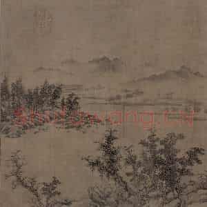 宋代 江参《林峦积翠图》国画花鸟作品图片鉴赏