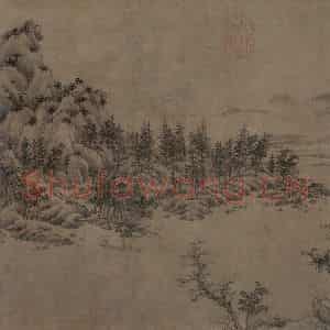 宋代 江参《林峦积翠图》国画花鸟作品图片鉴赏