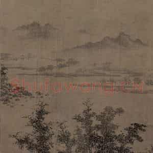宋代 江参《林峦积翠图》国画花鸟作品图片鉴赏