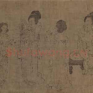 宋代《宫中图》国画人物作品图片鉴赏