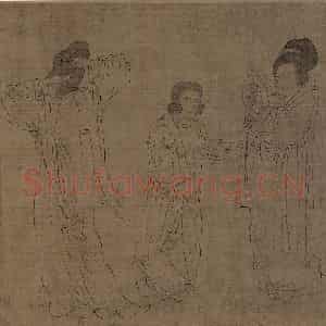 宋代《宫中图》国画人物作品图片鉴赏