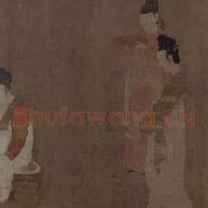 宋代《内人双陆图》国画人物作品图片鉴赏