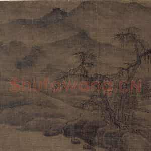 宋代 王洪《潇湘八景图》国画山水作品图片鉴赏