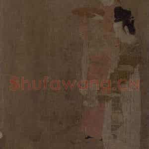 宋代《内人双陆图》国画人物作品图片鉴赏