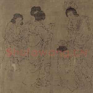 宋代《宫中图》国画人物作品图片鉴赏