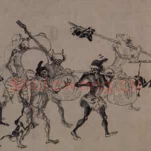 宋代 龚开《中山出游图》国画人物作品图片鉴赏