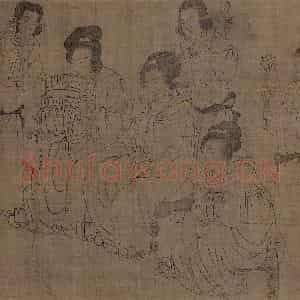 宋代《宫中图》国画人物作品图片鉴赏