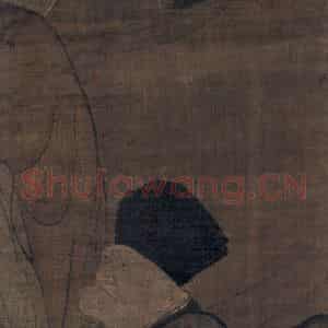 宋代 金大受《第十三尊者 因揭陀尊者图》国画人物工笔作品图片鉴赏