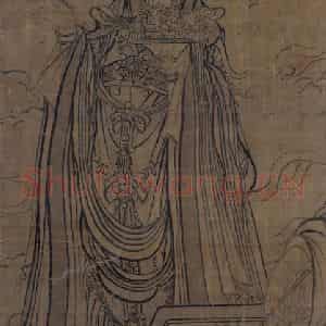 宋代 李公麟《维摩居士图》国画人物工笔作品图片鉴赏