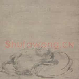 宋代 牧溪《布袋图》国画人物写意作品图片鉴赏