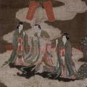宋代 陆信忠《佛涅盘图》国画人物工笔作品图片鉴赏