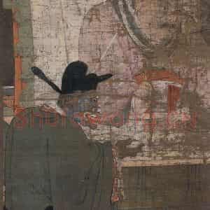 宋代 陆信忠《初江王》国画人物工笔作品图片鉴赏
