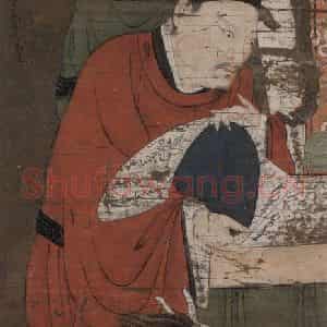 宋代 陆信忠《宋帝王》国画人物工笔作品图片鉴赏