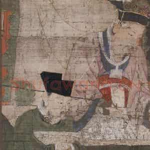 宋代 陆信忠《五官王》国画人物工笔作品图片鉴赏