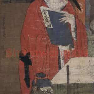 宋代 陆信忠《阎罗王》国画人物工笔作品图片鉴赏