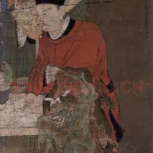 宋代 陆信忠《变成王》国画人物工笔作品图片鉴赏