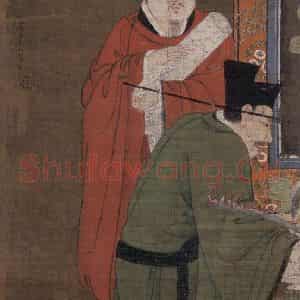 宋代 陆信忠《都市王》国画人物工笔作品图片鉴赏
