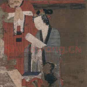 宋代 陆信忠《五道转轮王》国画人物工笔作品图片鉴赏