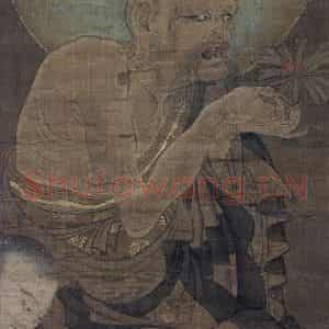 宋代 金大受《罗汉图》国画人物工笔作品图片鉴赏