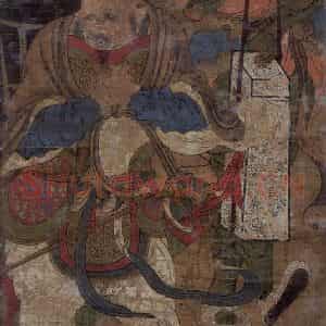 宋代《冥使王》国画人物工笔作品图片鉴赏
