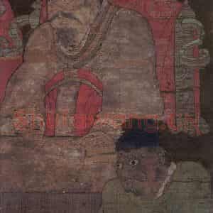 宋代《五官王》国画人物工笔作品图片鉴赏
