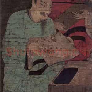 宋代《五官王》国画人物工笔作品图片鉴赏