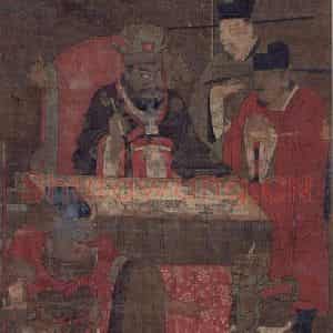 宋代《阎罗王》国画人物工笔作品图片鉴赏