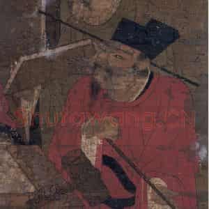 宋代《平等王》国画人物工笔作品图片鉴赏