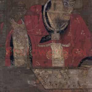 宋代《平等王》国画人物工笔作品图片鉴赏