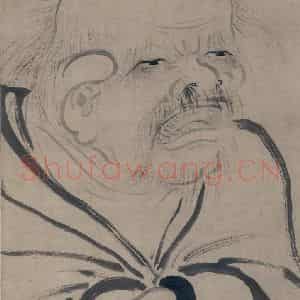 宋代 牧溪《老子图》国画人物工笔作品图片鉴赏