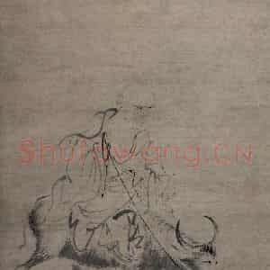 宋代 牧溪《政黄牛图》国画人物工笔作品图片鉴赏